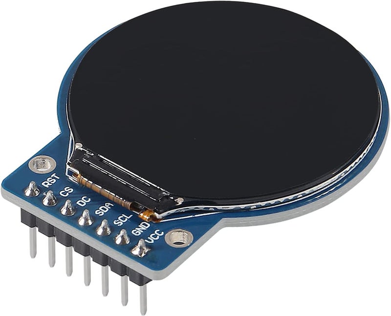 AiTrip 2PCS 1.28 Inch 1.28'' TFT LCD Display Module Round RGB 240 * 240 GC9A01 Driver 4 Wire SPI Interface 240x240 PCB for Arduino/Raspberry Pi/Nano/STM32 - Image 4